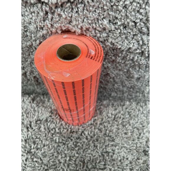Flourescent Orange With Black Reduced Labels 10 Pack New - Picture 7 of 8
